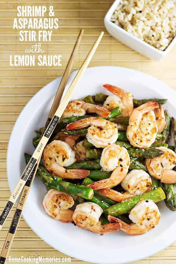 Shrimp Asparagus Stir Fry Lemon Sauce