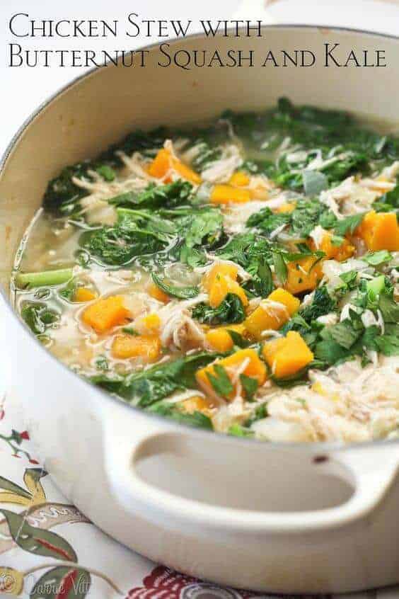 Chicken Stew with Butternut Squash and Kale (Gaps, Paleo, Grain-Free)