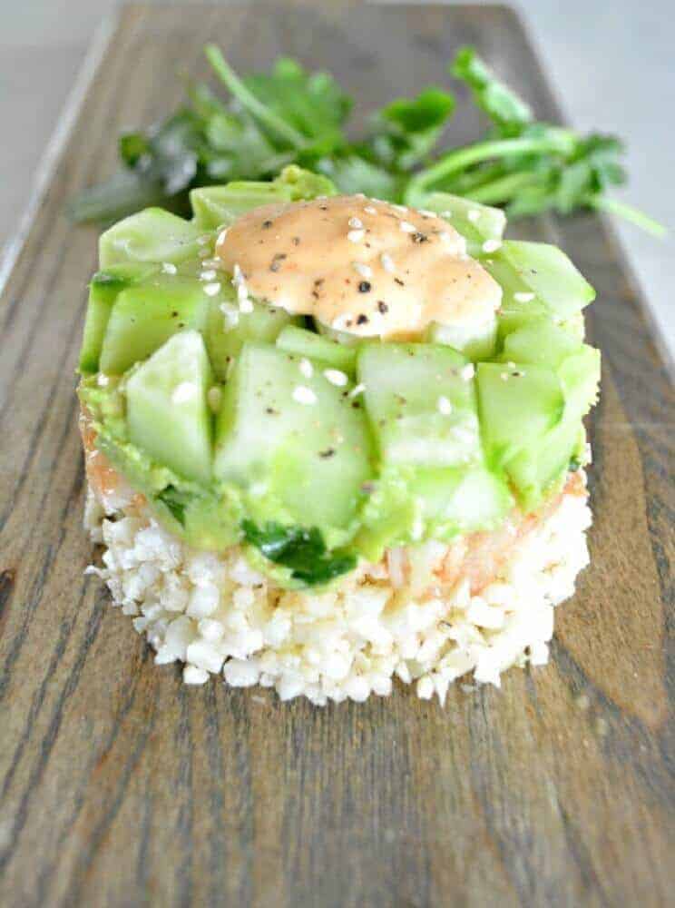 Avocado Shrimp Tower