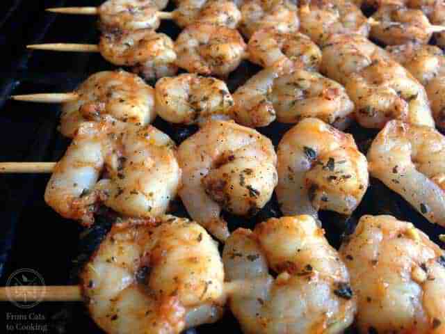 Grilled Garlic Herb Shrimp Skewers