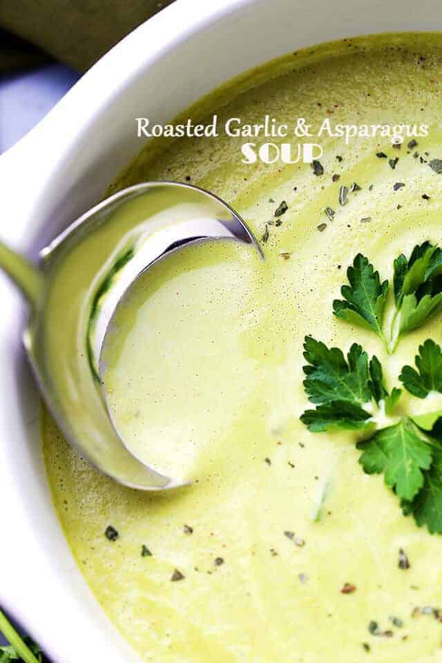 Roasted Garlic and Asparagus Soup Recipe