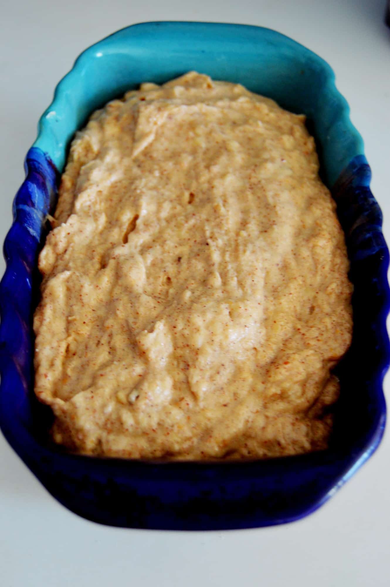 low carb banana bread pre-baked