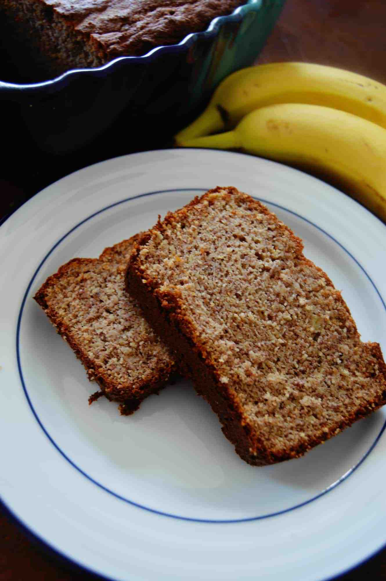 low carb banana bread slice recipe